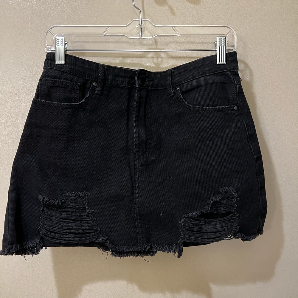 Forever 21 Black Denim Skirt